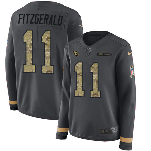 Nike Cardinals #11 Larry Fitzgerald Anthracite Salute to Service Nike Cardinals #11 Larry Fitzgerald Anthracite Salute to Service