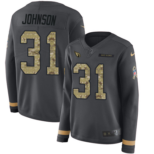 Nike Cardinals #31 David Johnson Anthracite Salute to Service Nike Cardinals #31 David Johnson Anthracite Salute to Service