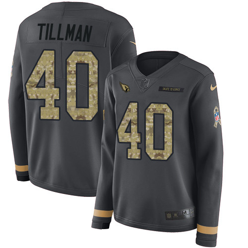 Nike Cardinals #40 Pat Tillman Anthracite Salute to Service Nike Cardinals #40 Pat Tillman Anthracite Salute to Service