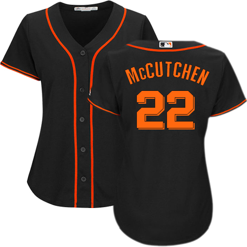 Giants #22 Andrew McCutchen Black Alternate Women's Stitched MLB Jersey Giants #22 Andrew McCutchen Black Alternate Women's Stitched MLB Jersey