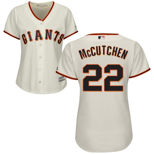 Giants #22 Andrew McCutchen Cream Home Women's Stitched MLB Jersey Giants #22 Andrew McCutchen Cream Home Women's Stitched MLB Jersey