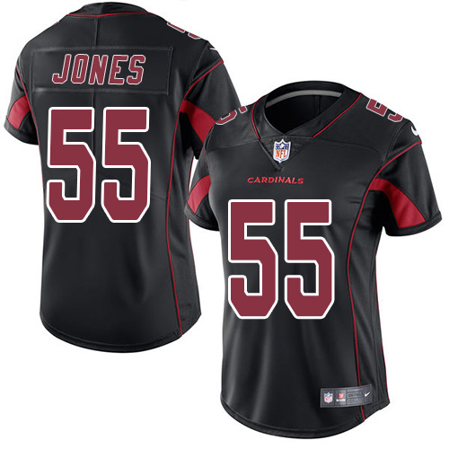 Nike Cardinals #55 Chandler Jones Black Women's Stitched NFL Limited Rush Jersey Nike Cardinals #55 Chandler Jones Black Women's Stitched NFL Limited Rush Jersey