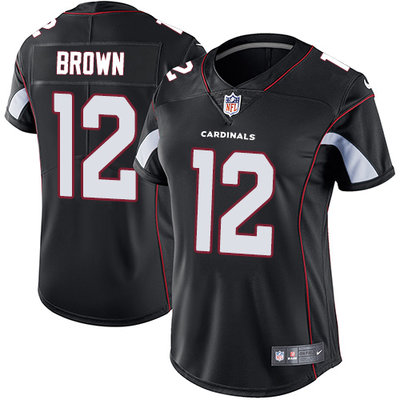 Nike Cardinals #12 John Brown Black Alternate Women's Stitched NFL Vapor Untouchable Limited Jersey Nike Cardinals #12 John Brown Black Alternate Women's Stitched NFL Vapor Untouchable Limited Jersey