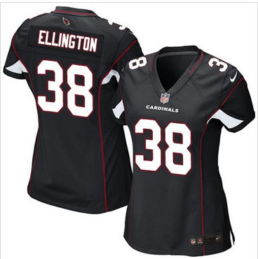 Women Nike Cardinals #38 Andre Ellington Black Alternate Stitched NFL Elite Jersey Women Nike Cardinals #38 Andre Ellington Black Alternate Stitched NFL Elite Jersey
