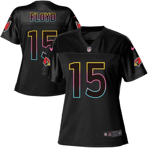 Nike Cardinals #15 Michael Floyd Black Women's NFL Fashion Game Jersey