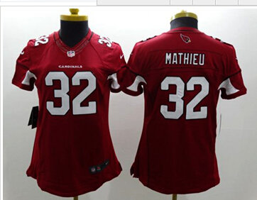 Women's NEW Cardinals #32 Tyrann Mathieu Red Team Color Stitched NFL Limited Jersey Women's NEW Cardinals #32 Tyrann Mathieu Red Team Color Stitched NFL Limited Jersey