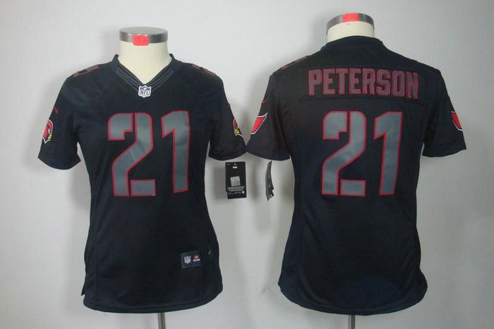 Women NEW NFL Arizona Cardinals 21 Patrick Peterson Impact Limited Black Jerseys Women NEW NFL Arizona Cardinals 21 Patrick Peterson Impact Limited Black Jerseys