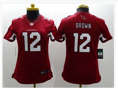 Women's NEW Cardinals #12 John Brown Red Team Color Stitched NFL Limited Jersey Women's NEW Cardinals #12 John Brown Red Team Color Stitched NFL Limited Jersey