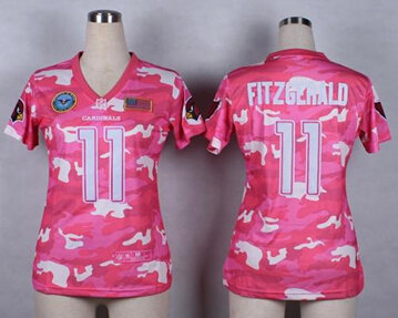 Women's NEW Cardinals #11 Larry Fitzgerald Pink NFL Elite Camo Fashion Jersey Women's NEW Cardinals #11 Larry Fitzgerald Pink NFL Elite Camo Fashion Jersey