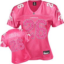 Reebok Arizona Cardinals 26# Chris Wells Women's Pink Sweetheart Jersey Reebok Arizona Cardinals 26# Chris Wells Women's Pink Sweetheart Jersey