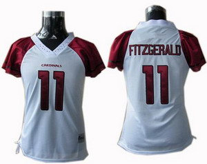 Women Arizona Cardinals 11 Larry Fitzgerald Field Flirt Jerseys white