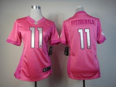 NEW Women Arizona Cardinals #11 Larry Fitzgerald Pink Jerseys(love s)