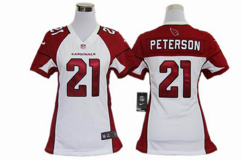 Women Nike NFL Arizona Cardinals 21 Patrick Peterson White Jerseys