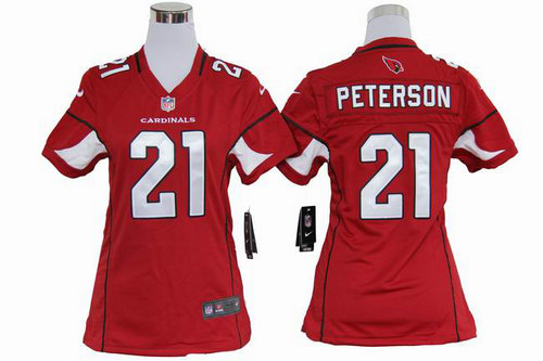 Women Nike NFL Arizona Cardinals 21 Patrick Peterson Red Jerseys