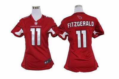 Women Nike NFL Arizona Cardicals 11 Larry Fitzgerald Red Jerseys