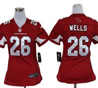 Women Nike NFL Arizona Cardinals 26 Chris Wells Red Jerseys