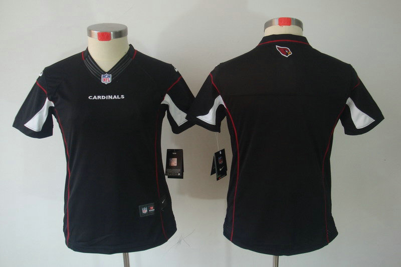 Women NEW NFL Arizona Cardinals Blank Black Jerseys
