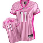 Arizona Cardinals 11 Larry Fitzgerald Women pink