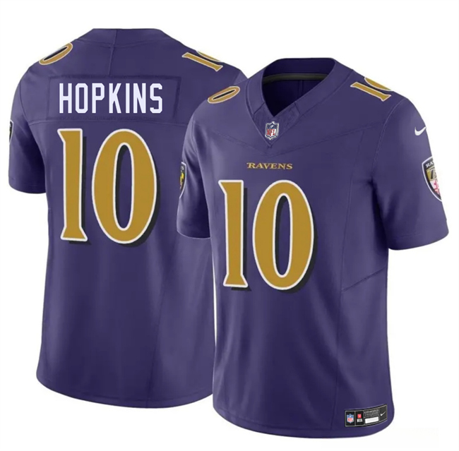 Youth Baltimore Ravens #10 DeAndre Hopkins Purple 2025 F.U.S.E Vapor Limited Football Jersey Youth Baltimore Ravens #10 DeAndre Hopkins Purple 2025 F.U.S.E Vapor Limited Football Jersey