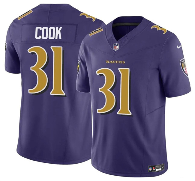 Youth Baltimore Ravens #31 Dalvin Cook Purple 2024 F.U.S.E. Color Rush Stitched Jersey Youth Baltimore Ravens #31 Dalvin Cook Purple 2024 F.U.S.E. Color Rush Stitched Jersey