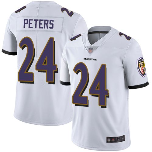 Ravens #24 Marcus Peters White Youth Stitched Football Vapor Untouchable Limited Jersey Ravens #24 Marcus Peters White Youth Stitched Football Vapor Untouchable Limited Jersey