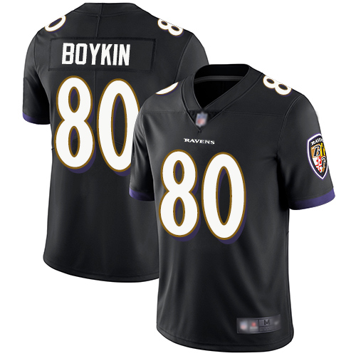Ravens #80 Miles Boykin Black Alternate Youth Stitched Football Vapor Untouchable Limited Jersey Ravens #80 Miles Boykin Black Alternate Youth Stitched Football Vapor Untouchable Limited Jersey