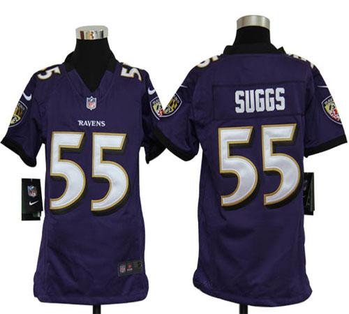 Nike Ravens #55 Terrell Suggs Purple Team Color Youth Stitched NFL Elite Jersey Nike Ravens #55 Terrell Suggs Purple Team Color Youth Stitched NFL Elite Jersey