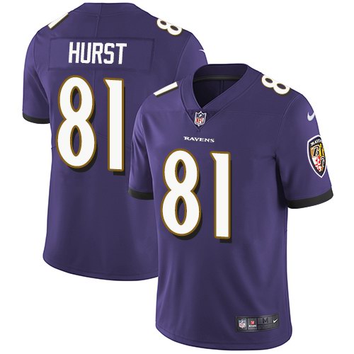 Nike Ravens 81 Hayden Hurst Purple Youth Vapor Untouchable Limited Jersey Nike Ravens 81 Hayden Hurst Purple Youth Vapor Untouchable Limited Jersey