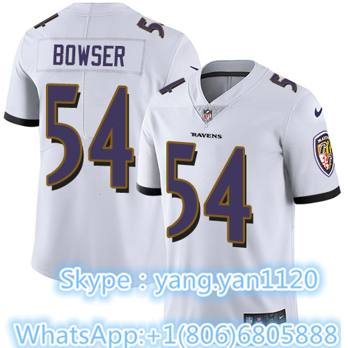Nike Ravens #54 Tyus Bowser White Youth Stitched NFL Vapor Untouchable Limited Jersey Nike Ravens #54 Tyus Bowser White Youth Stitched NFL Vapor Untouchable Limited Jersey