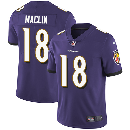 Nike Ravens #18 Jeremy Maclin Purple Team Color Youth Stitched NFL Vapor Untouchable Limited Jersey Nike Ravens #18 Jeremy Maclin Purple Team Color Youth Stitched NFL Vapor Untouchable Limited Jersey