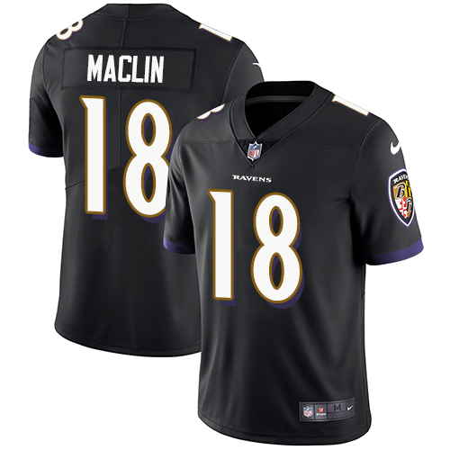 Nike Ravens #18 Jeremy Maclin Black Alternate Youth Stitched NFL Vapor Untouchable Limited Jersey Nike Ravens #18 Jeremy Maclin Black Alternate Youth Stitched NFL Vapor Untouchable Limited Jersey