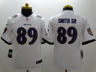 Youth Nike Ravens #89 Steve Smith Sr White Stitched NFL New Limited Jersey Youth Nike Ravens #89 Steve Smith Sr White Stitched NFL New Limited Jersey
