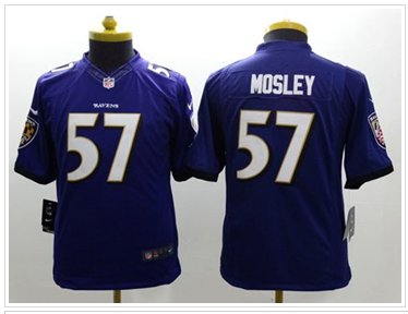 Youth New Ravens #57 C.J. Mosley Purple Team Color NFL New Limited Jersey Youth New Ravens #57 C.J. Mosley Purple Team Color NFL New Limited Jersey