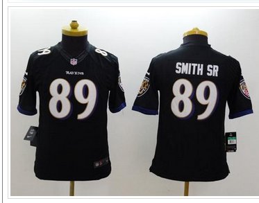 Youth NEW Ravens #89 Steve Smith Sr Black Alternate NFL New Limited Jersey Youth NEW Ravens #89 Steve Smith Sr Black Alternate NFL New Limited Jersey