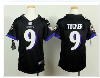 Youth NEW Ravens #9 Justin Tucker Black Alternate NFL New Elite Jersey Youth NEW Ravens #9 Justin Tucker Black Alternate NFL New Elite Jersey