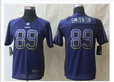 Youth Ravens #89 Steve Smith Sr Purple Team Color NFL Elite Drift Fashion Jersey Youth Ravens #89 Steve Smith Sr Purple Team Color NFL Elite Drift Fashion Jersey