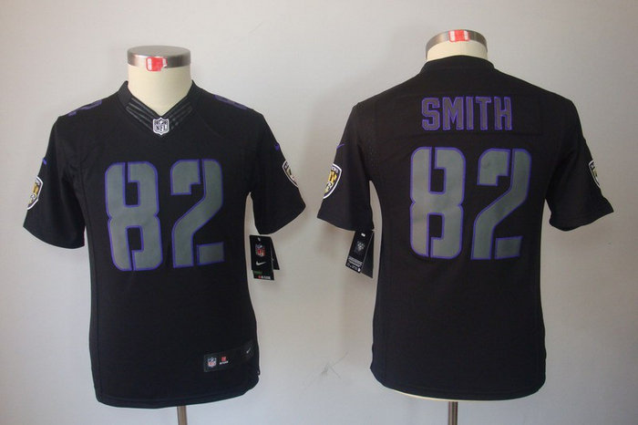 Youth NEW Baltimore Ravens 82 Torrey Smith Black Jerseys(Impact Limited) Youth NEW Baltimore Ravens 82 Torrey Smith Black Jerseys(Impact Limited)