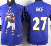 Nike youth Baltimore Ravens #27 Rice Purple Portrait Fashion Game Jerseys Nike youth Baltimore Ravens #27 Rice Purple Portrait Fashion Game Jerseys