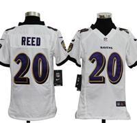 Youth Nike NFL Baltimore Ravens 20 Ed Reed White Jerseys Youth Nike NFL Baltimore Ravens 20 Ed Reed White Jerseys