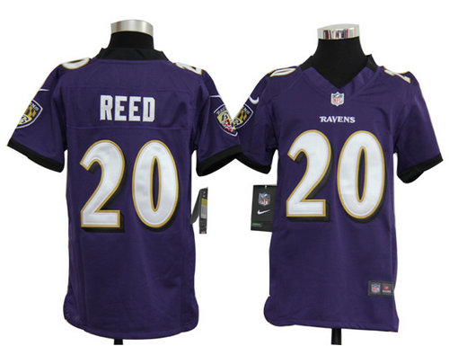 Youth Nike NFL Baltimore Ravens 20 Ed Reed Purple Jerseys Youth Nike NFL Baltimore Ravens 20 Ed Reed Purple Jerseys