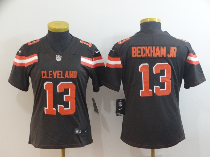 Nike Browns 13 Odell Beckham Jr Brown Women Vapor Untouchable Limited Jersey Nike Browns 13 Odell Beckham Jr Brown Women Vapor Untouchable Limited Jersey