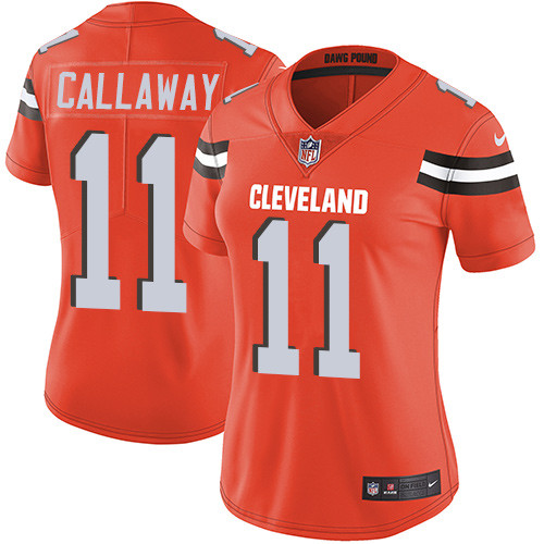 Browns #11 Antonio Callaway Orange Alternate Women's Stitched Football Vapor Untouchable Limited Jersey Browns #11 Antonio Callaway Orange Alternate Women's Stitched Football Vapor Untouchable Limited Jersey