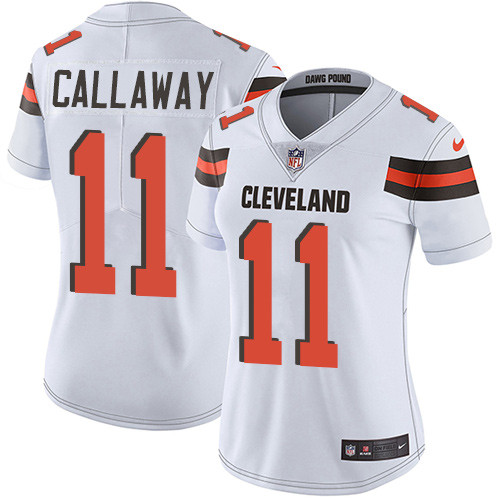Browns #11 Antonio Callaway White Women's Stitched Football Vapor Untouchable Limited Jersey Browns #11 Antonio Callaway White Women's Stitched Football Vapor Untouchable Limited Jersey
