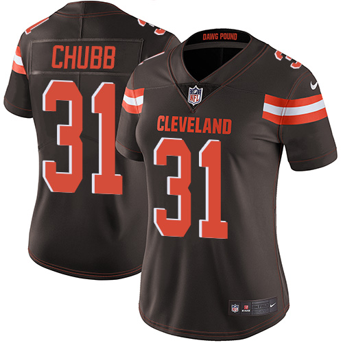 Nike Browns #31 Nick Chubb Brown Team Color Women's Stitched NFL Vapor Untouchable Limited Jersey Nike Browns #31 Nick Chubb Brown Team Color Women's Stitched NFL Vapor Untouchable Limited Jersey