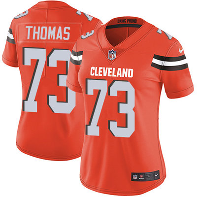 Nike Browns #73 Joe Thomas Orange Alternate Women's Stitched NFL Vapor Untouchable Limited Jersey Nike Browns #73 Joe Thomas Orange Alternate Women's Stitched NFL Vapor Untouchable Limited Jersey