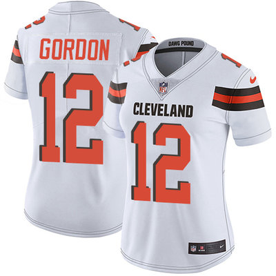 Nike Browns #12 Josh Gordon White Women's Stitched NFL Vapor Untouchable Limited Jersey Nike Browns #12 Josh Gordon White Women's Stitched NFL Vapor Untouchable Limited Jersey