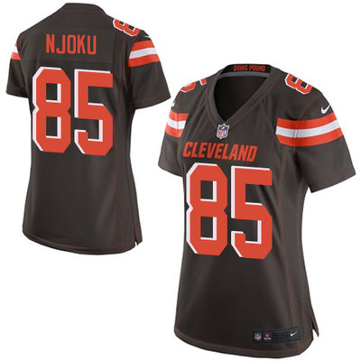 Nike Browns #85 David Njoku Brown Team Color Women's Stitched NFL New Elite Jersey Nike Browns #85 David Njoku Brown Team Color Women's Stitched NFL New Elite Jersey