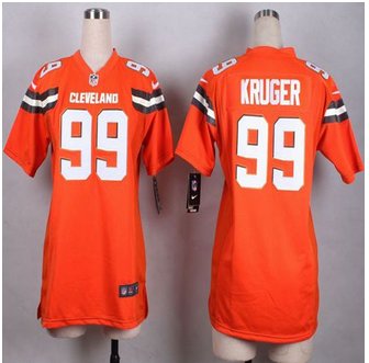 Women New Browns #99 Paul Kruger Orange Alternate Stitched NFL New Elite Jersey Women New Browns #99 Paul Kruger Orange Alternate Stitched NFL New Elite Jersey