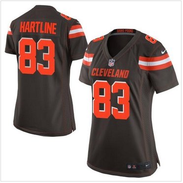 Women New Browns #83 Brian Hartline Brown Team Color Stitched NFL New Elite jersey Women New Browns #83 Brian Hartline Brown Team Color Stitched NFL New Elite jersey