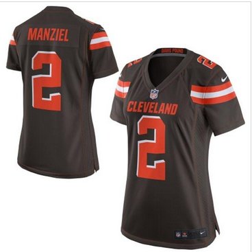 Women New Browns #2 Johnny Manziel Brown Team Color Stitched NFL New Elite Jersey Women New Browns #2 Johnny Manziel Brown Team Color Stitched NFL New Elite Jersey